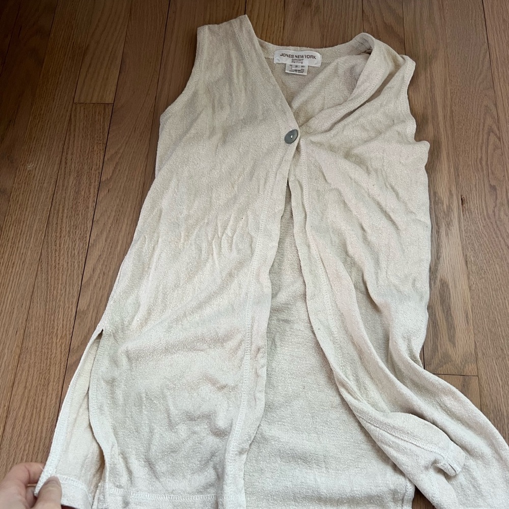 Vintage 100% silk vest